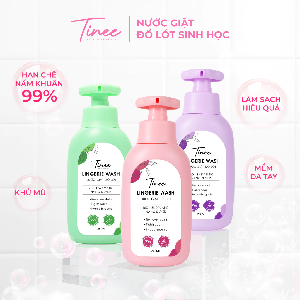 Nước giặt đồ lót Sinh Học Tinee 280ml – SP được bán chạy trên Shopee